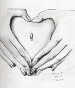 heart-belly-button-pencil-sketch