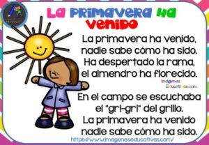 Poesías para niños cortitas