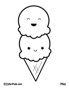pagina-para-colorear-de-helado-para-sol-y-dibujos-para-colorear-de-helados-kawaii