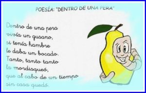 Poesías pequeñas para niños que tengan rimas