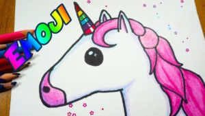 Dibujos faciles de unicornios kawaii