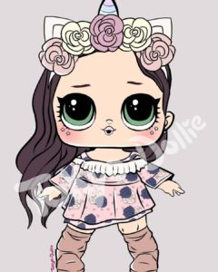 Dibujos de unicornios muñecas