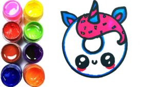 Dibujos faciles de unicornios kawaii