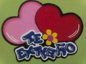 Figuras de amor con letras