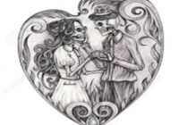 corazon roto dibujo a lapiz
