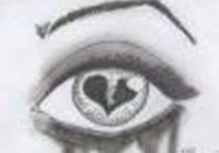 dibujo de un corazon a lapiz
