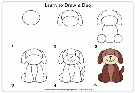 Como dibujar un perro tierno