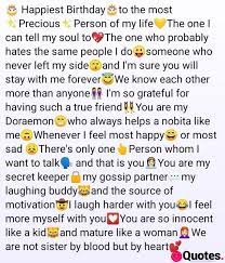 Birthday paragraph for best friend
