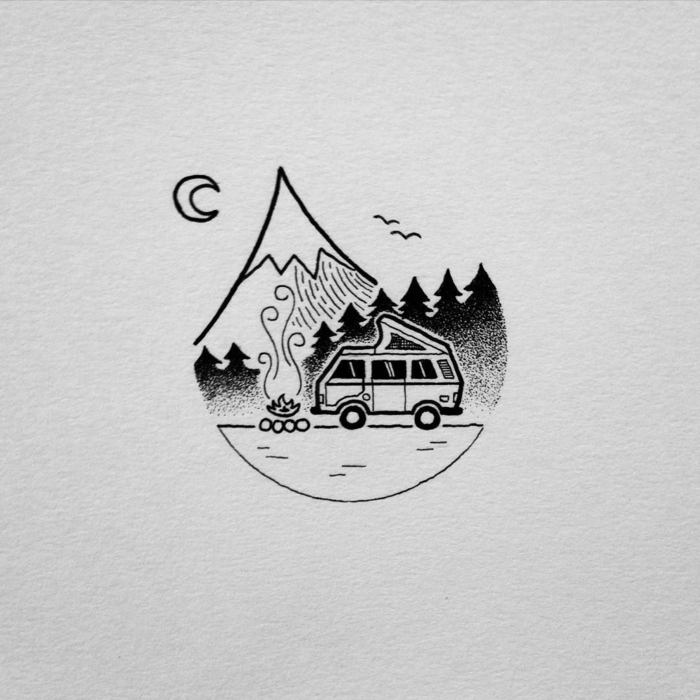 alucinantes-ideas-de-dibujos-faciles-de-hacer-paisajes-fotos-montañas-arboles-coche-ideas-de-dibujos-bonitos-pequeños-detalles-para-redibujar-fotos-de-dibujos