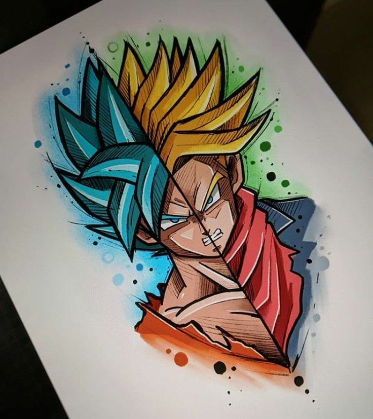 Dibujos de goku para colorear